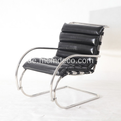 Modernen schwarzen Leder MR Lounge Chair Replica